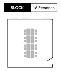 Raum Hubertus 9 Hubertus Block Meetingraume Skizze